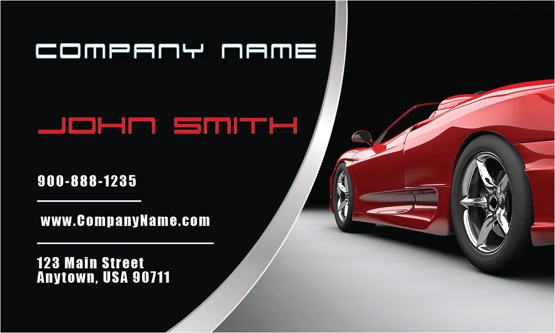 luxury car dealer business card 501051