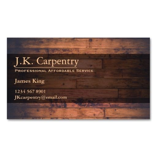 carpenter business cards