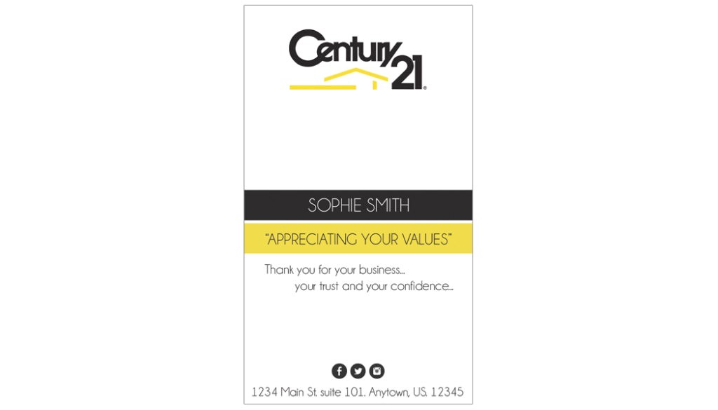 century 21 business cards rsd c21 130