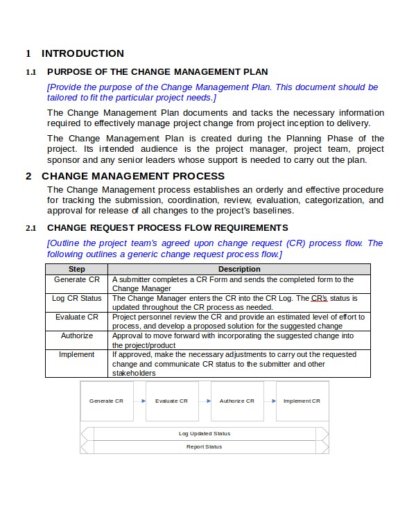 change management plan