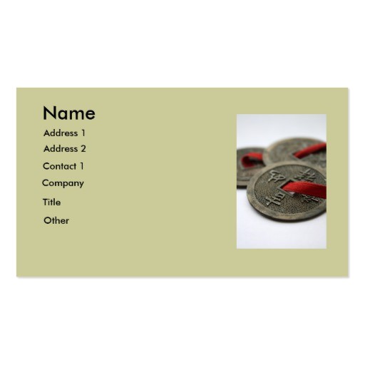 chinese good luck coins business card template 240772398572978838