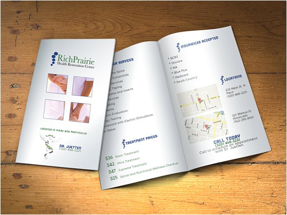 chiropractic brochure template