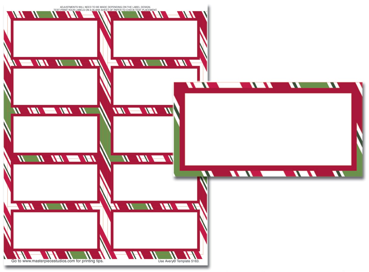avery 5160 christmas labels template