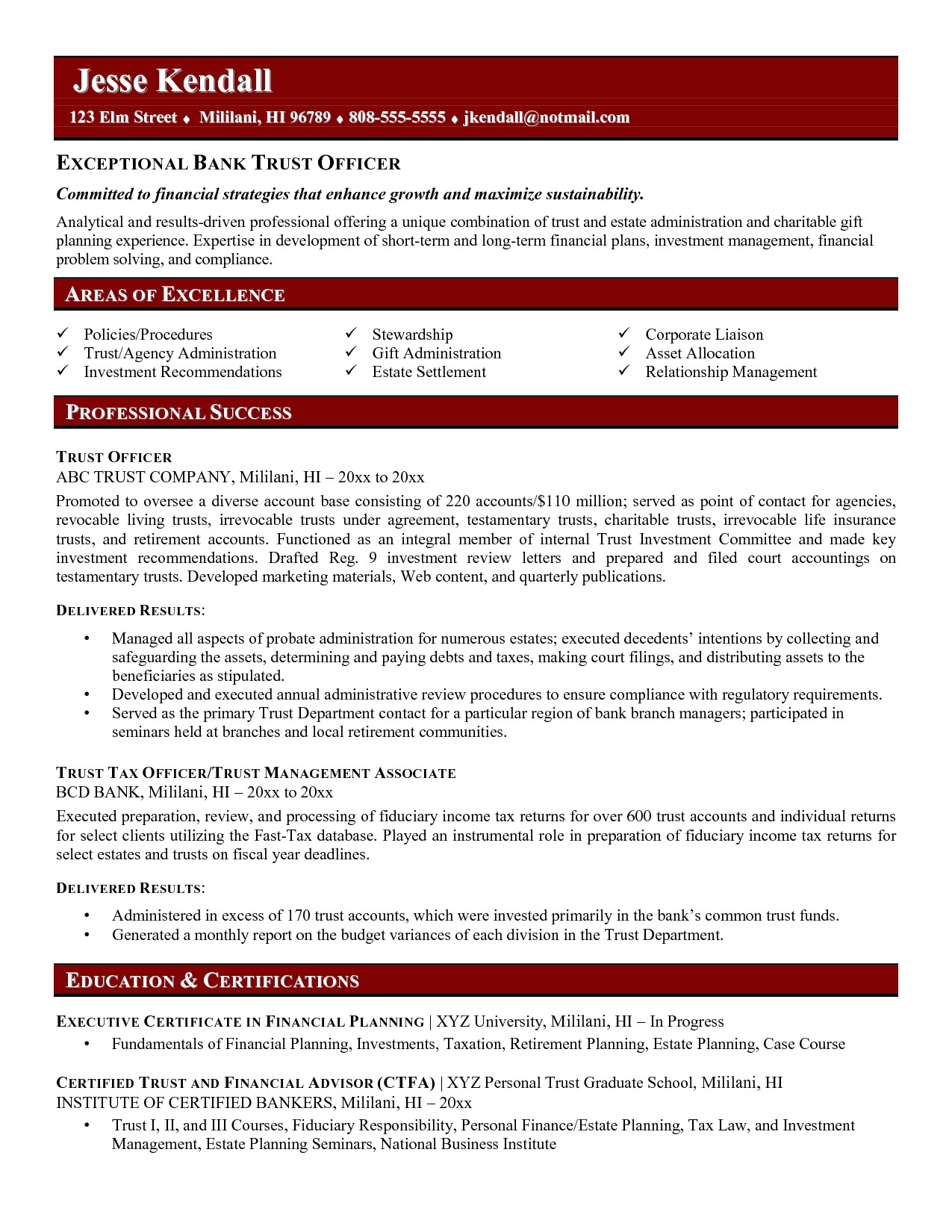 free combination resume template