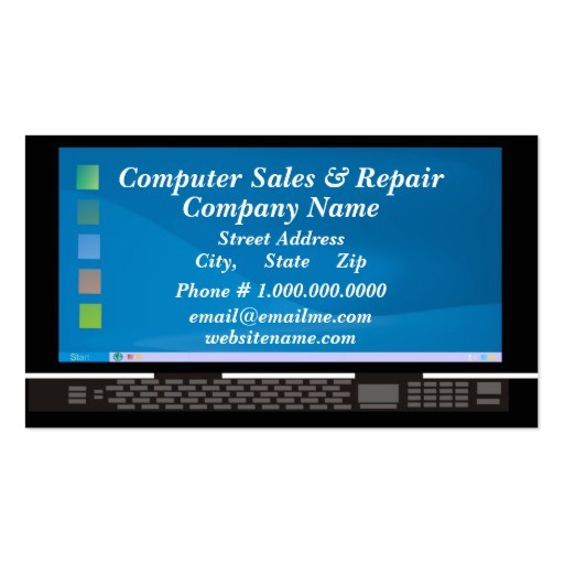 computer sales repair business card template 240623486590336247