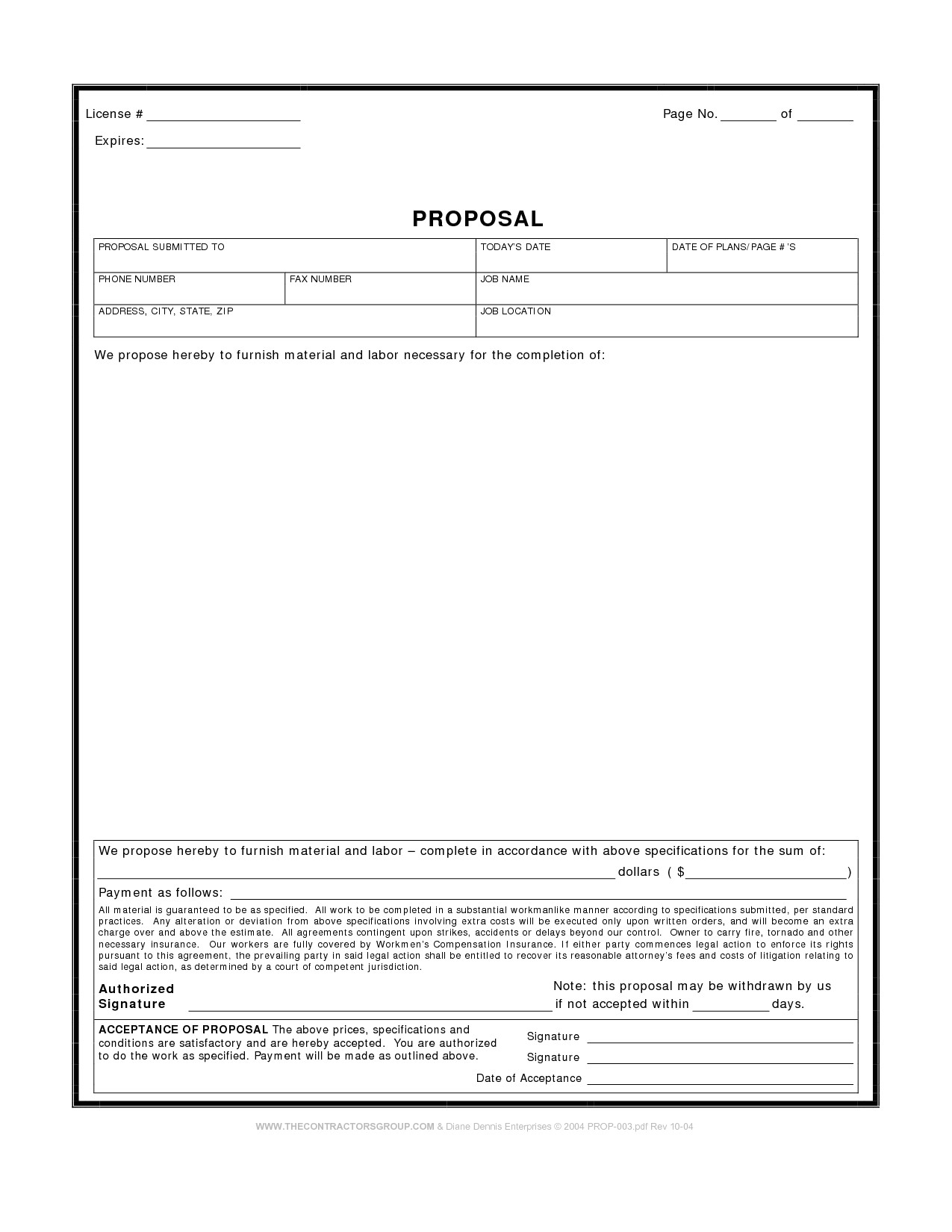 post proposal template pdf 34832