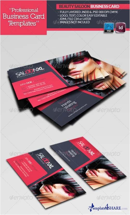 9585 graphicriver beauty salon business card template
