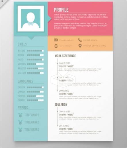 free creative resume cv templates