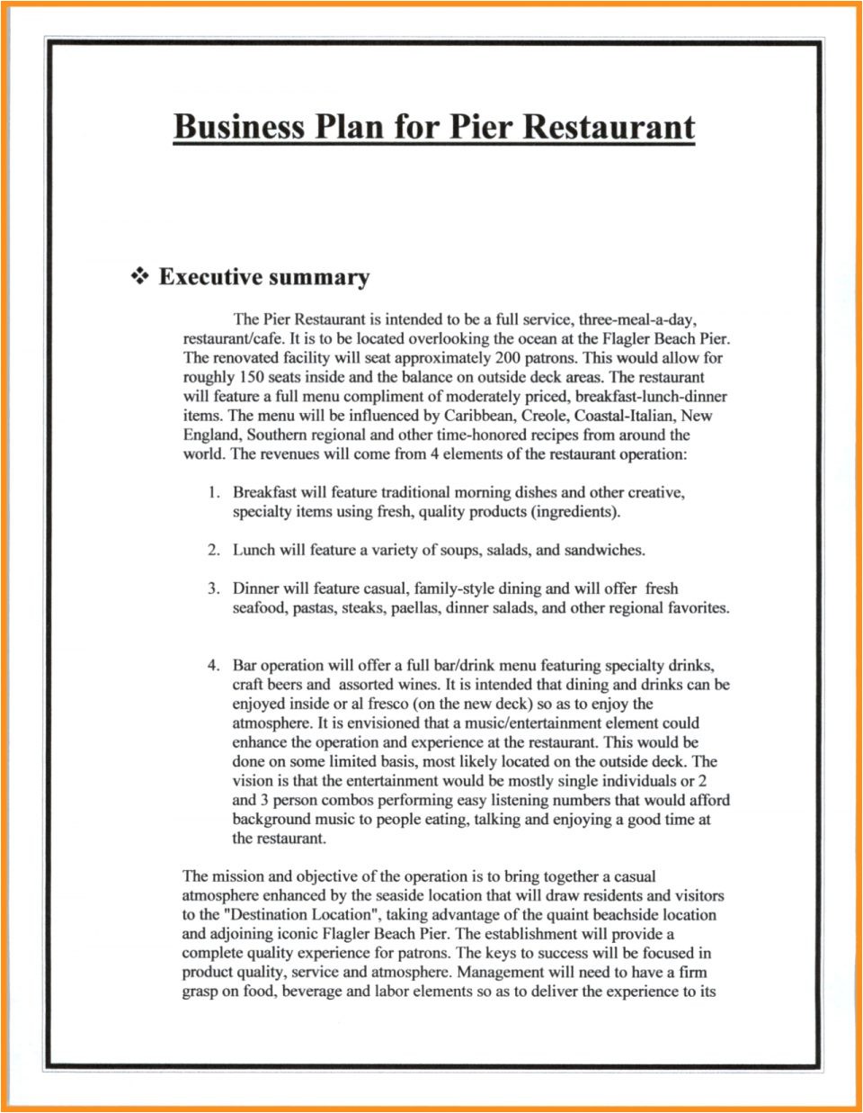 restaurant business plan template for fast food pdf cmerge proposal sample indian restauran