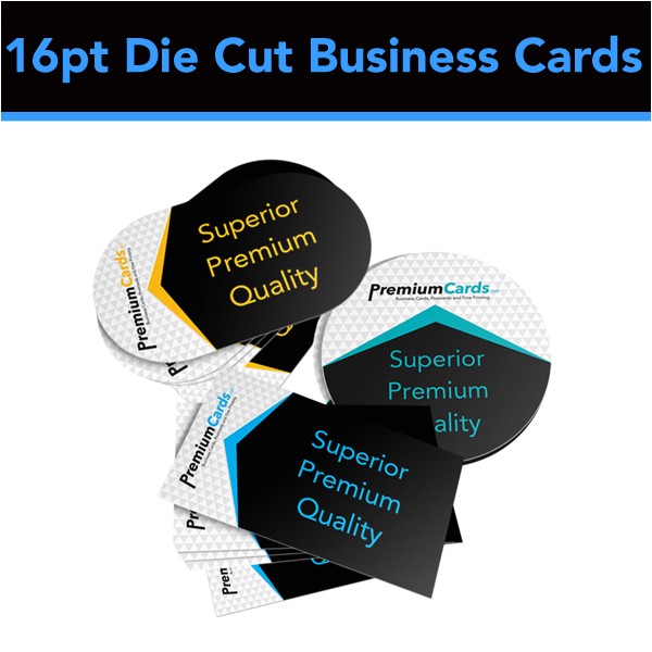 16pt die cut business cards
