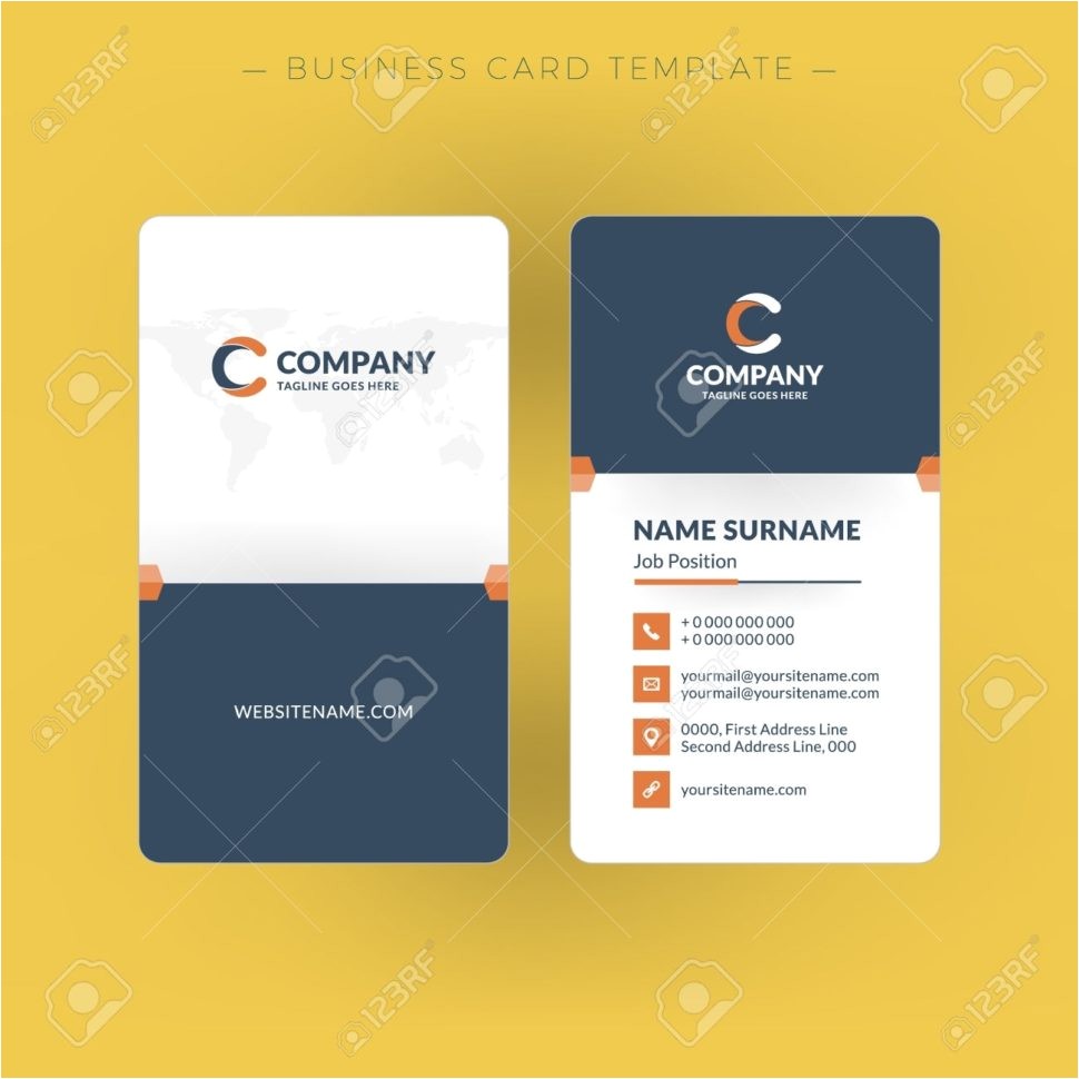 two sided business card template