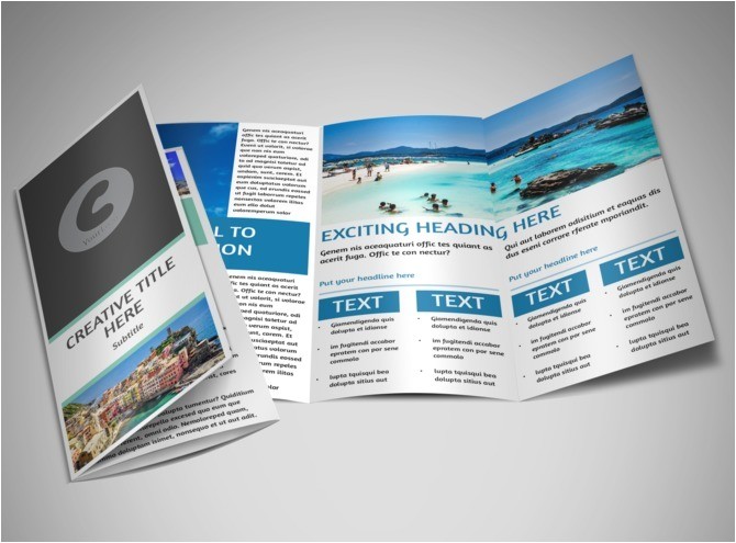 sided tri fold brochure template