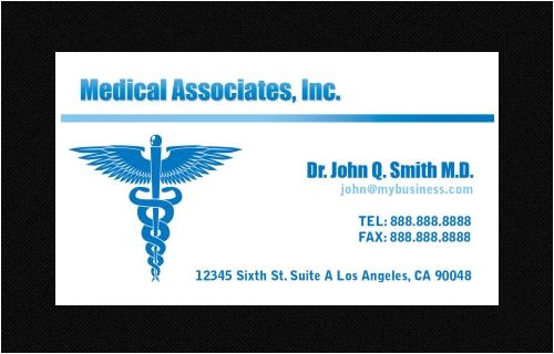 business card template for doctors