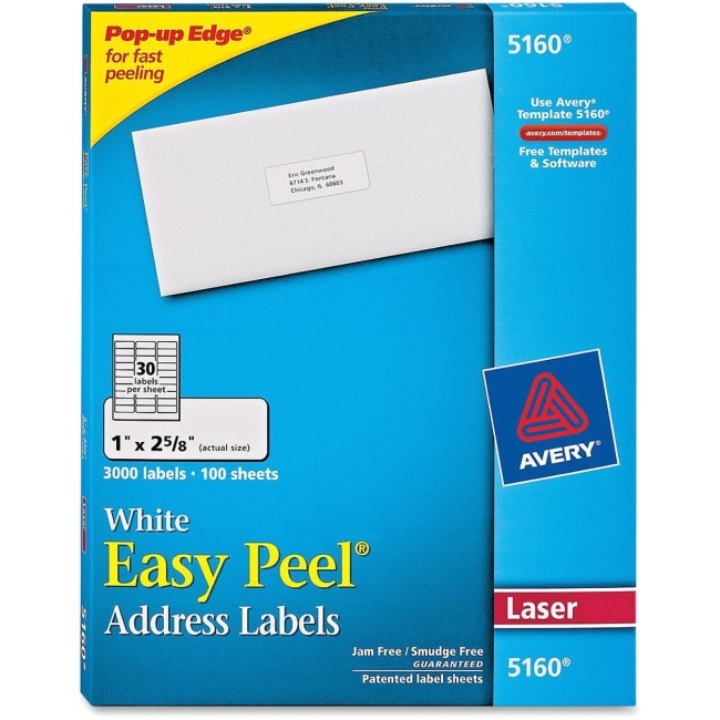 avery 5160 easy peel address label 2674337 prd1
