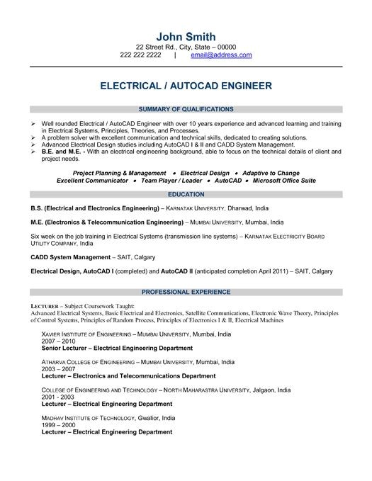 best electrical engineer resume templates samples