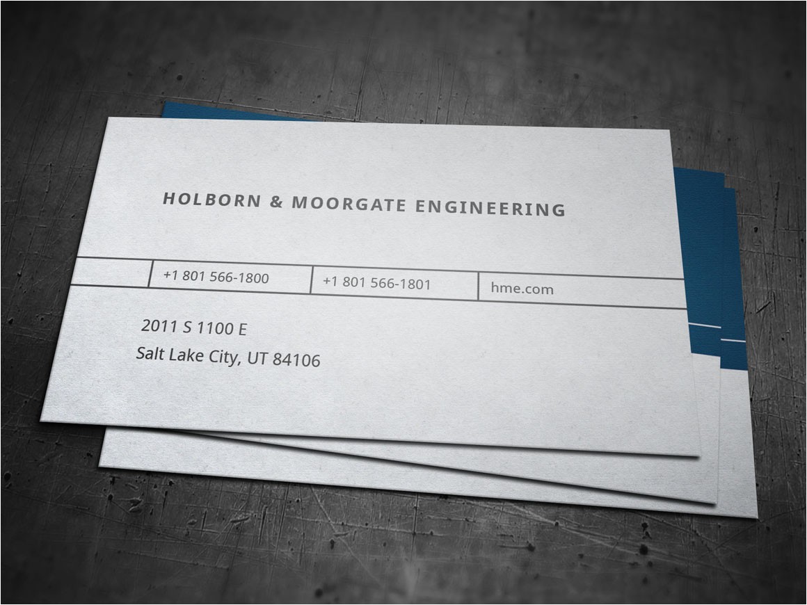1846 corporate engineering business card