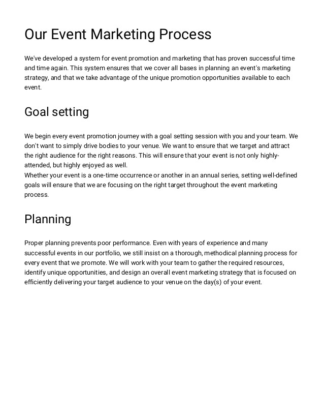 event marketing proposal template