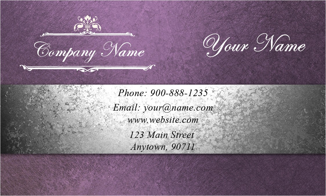 purple event planning business card 2301201