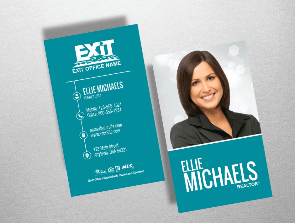top 10 exit realty business card designs