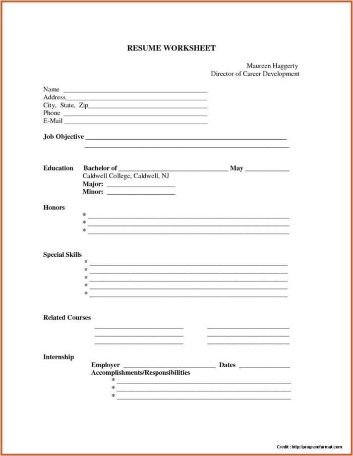 business plan worksheet template