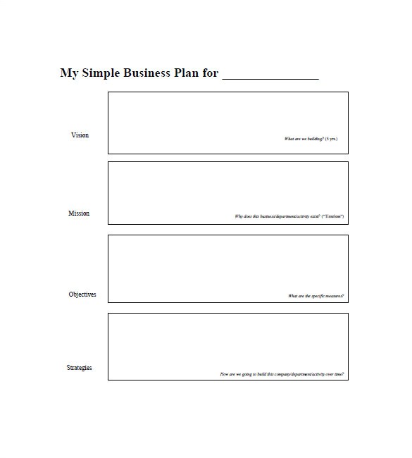sample simple business plan