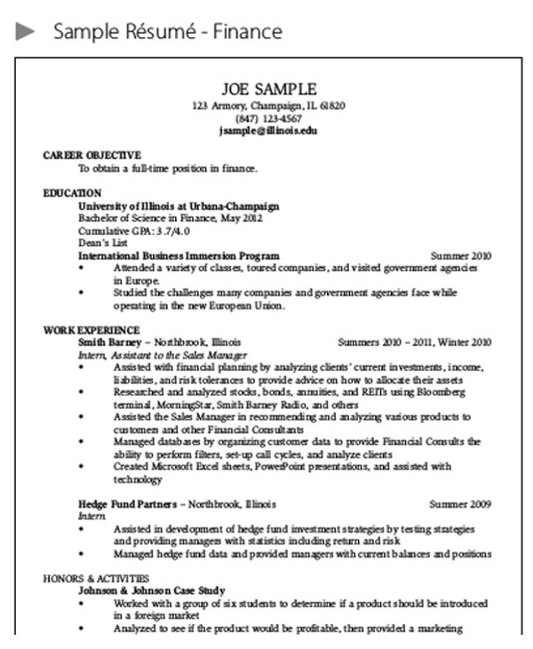 Finance Resume Sample Pdf 25 Finance Resumes In Pdf Free Premium Templates