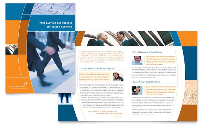Financial Services Brochure Template Free Investment Services Brochure Template Design