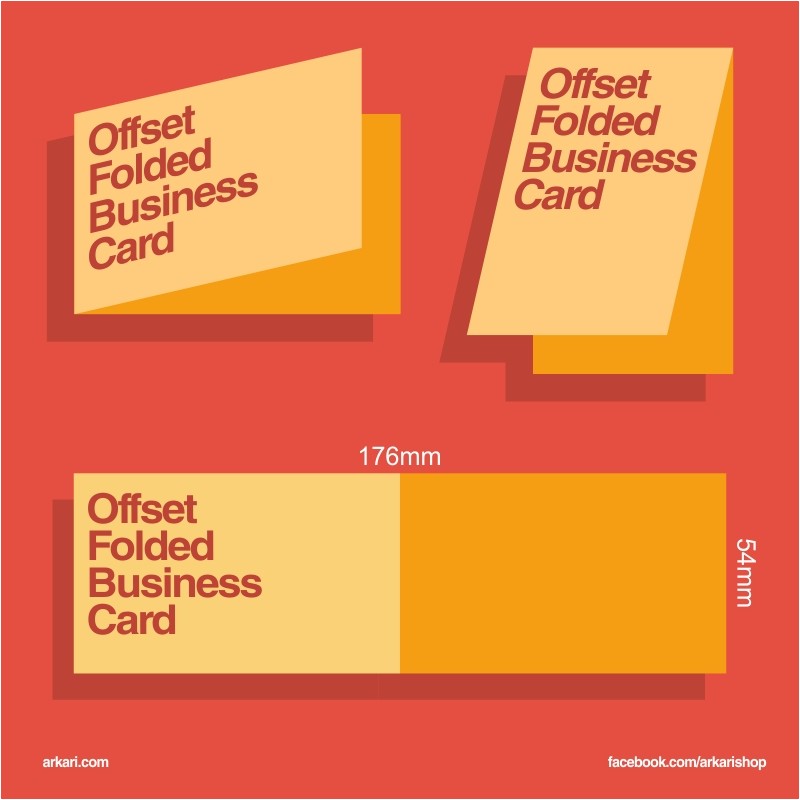 offset folded business cards