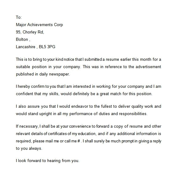 follow up after resume submission sample follow up email follow up email after sending resume examples