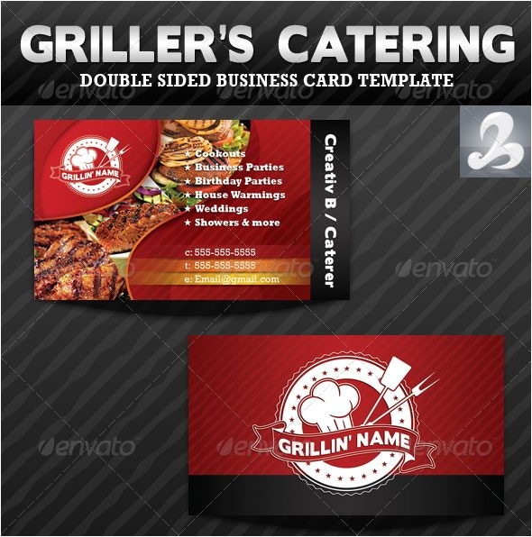 catering business cards design ideas