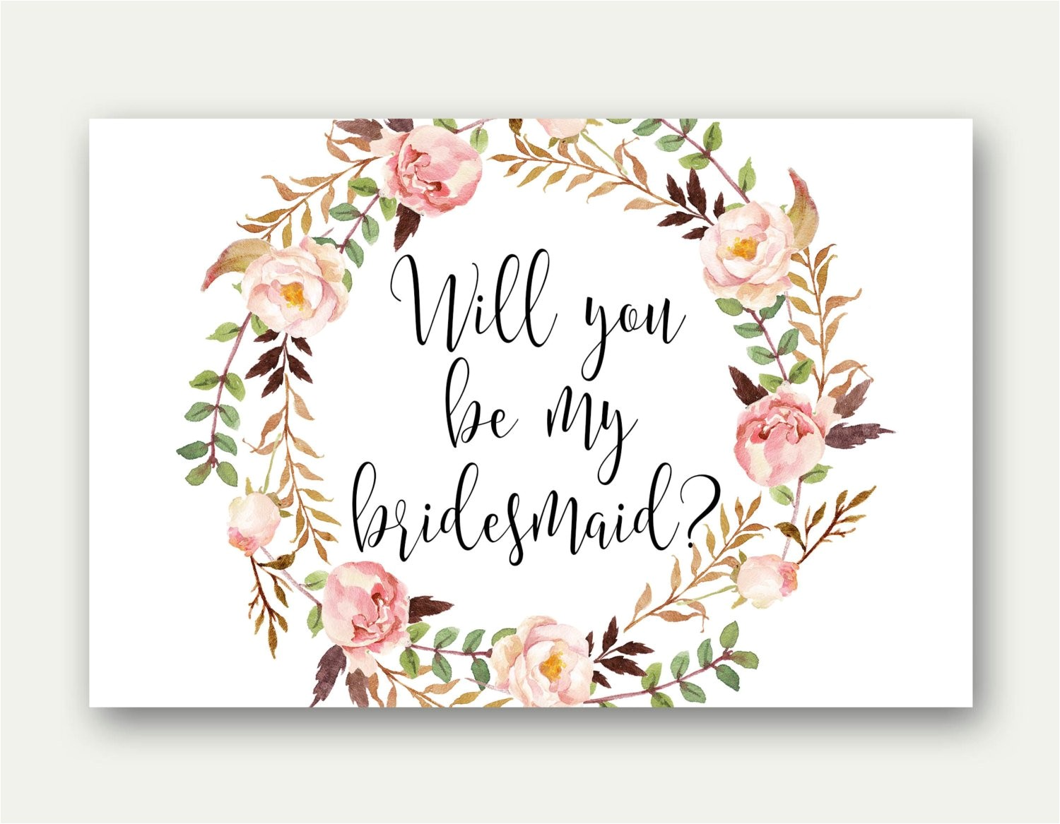Free Bridesmaid Proposal Template Williamson ga us