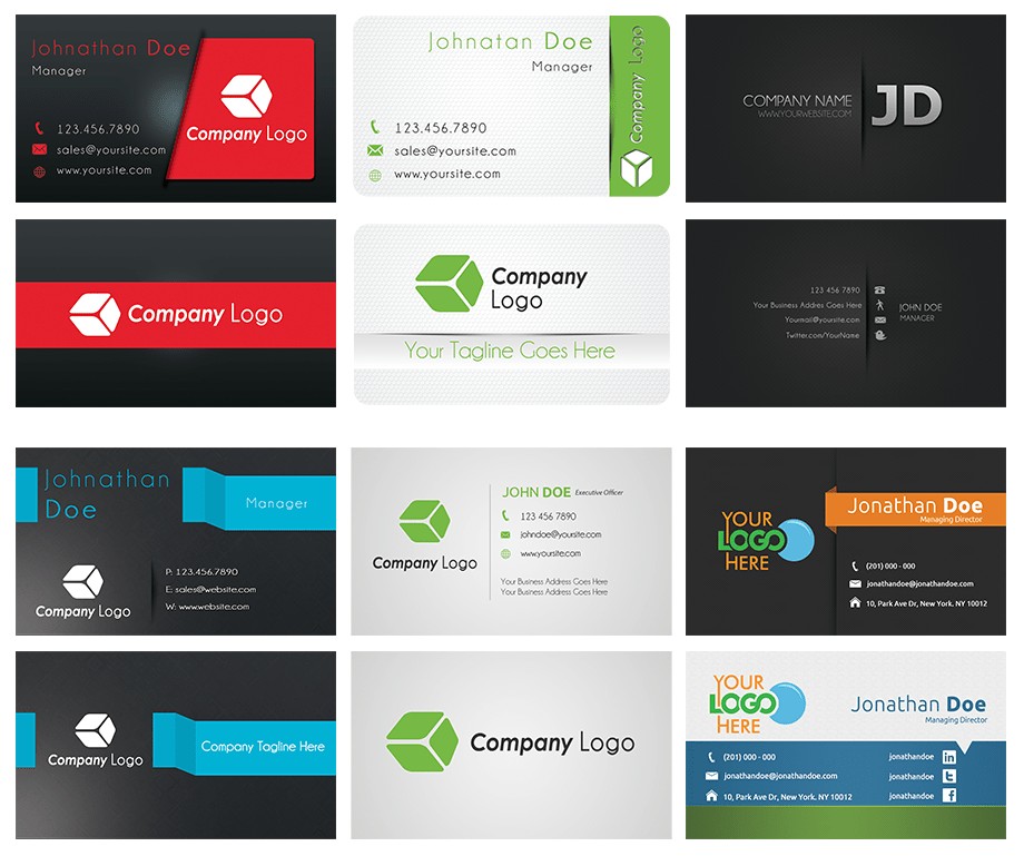 download business card design templates free