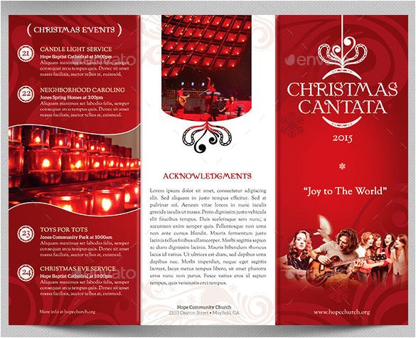 christmas brochures template