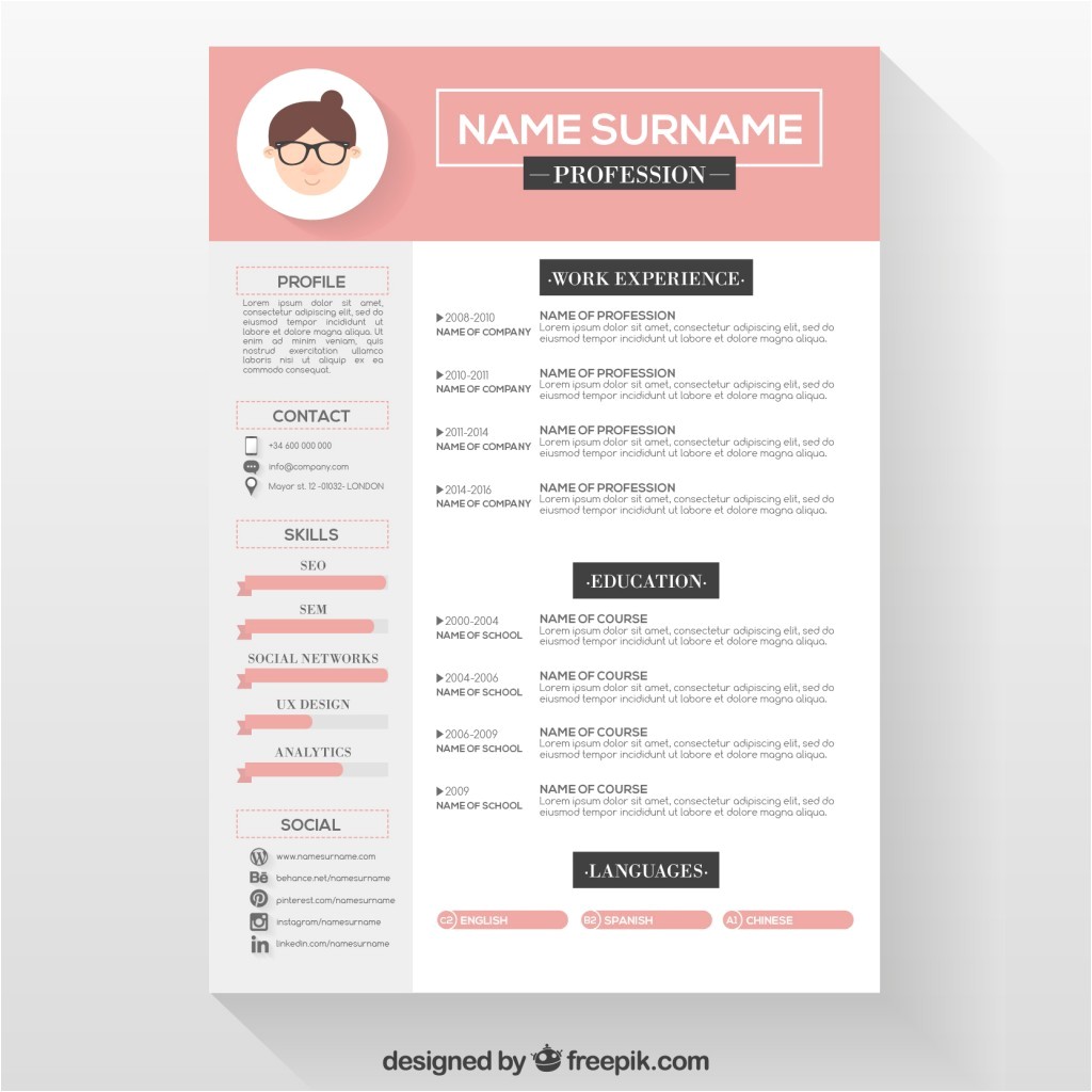 creative resume template download free