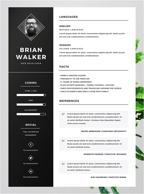 10 best free resume cv templates in ai indesign word psd formats