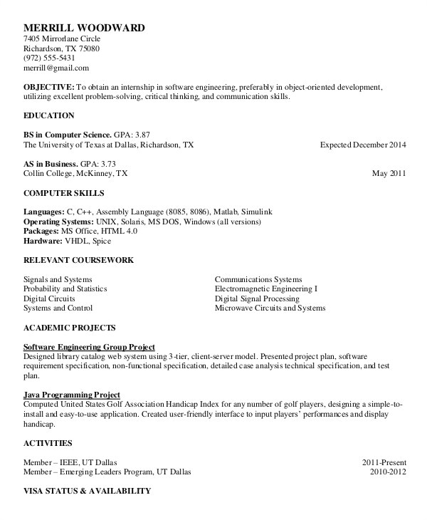 printable resume template