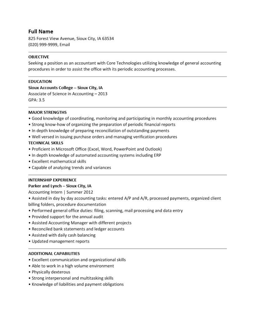 entry level accounting