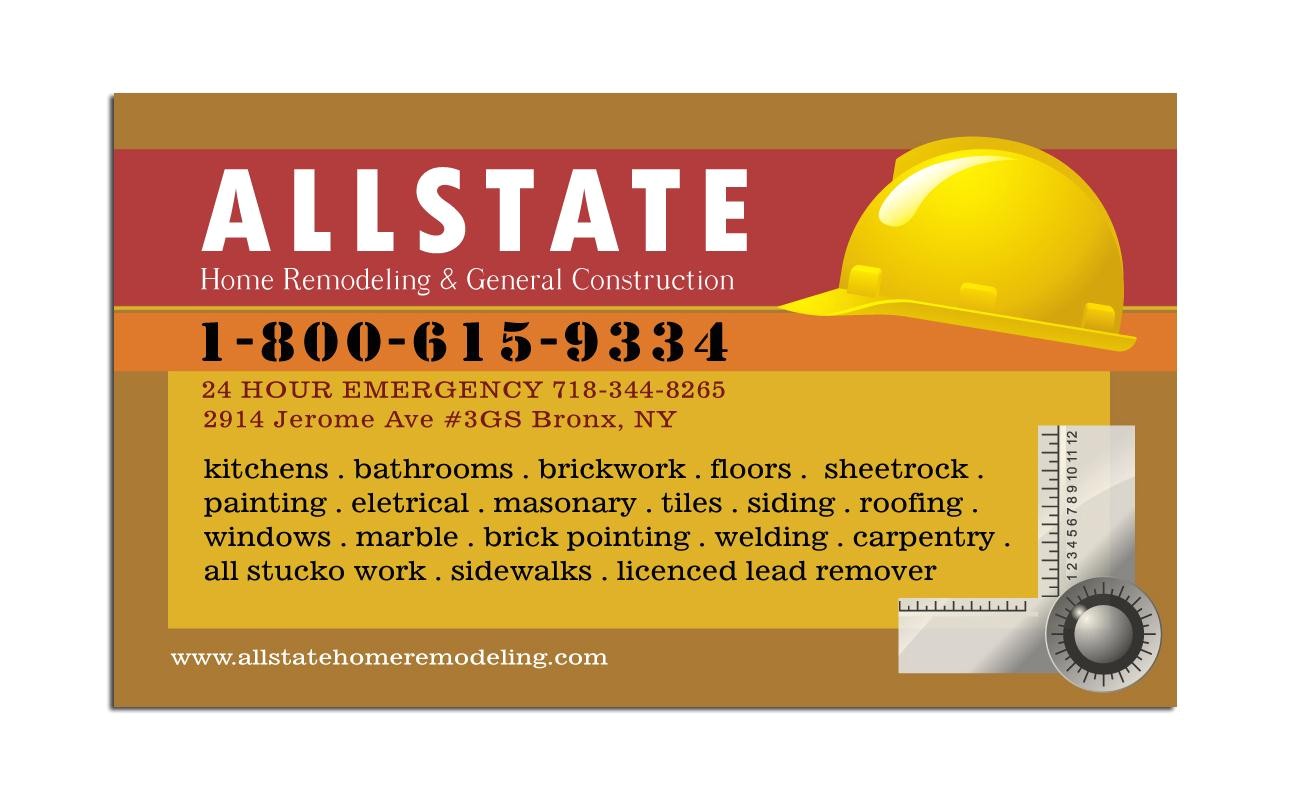 general construction business card