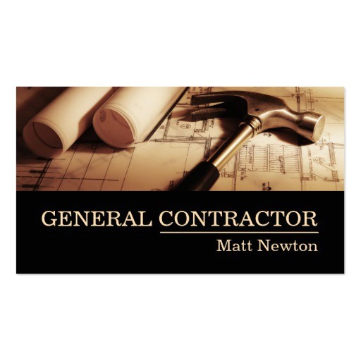 general contractor builder manager construction business card 240855789075488691