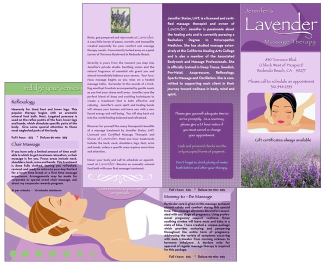 brochure templates for massage therapy