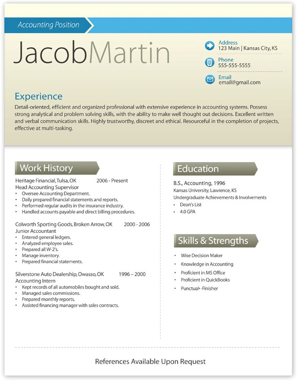 free modern resume template download