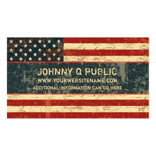 grungy american flag business cards 240869407882028393