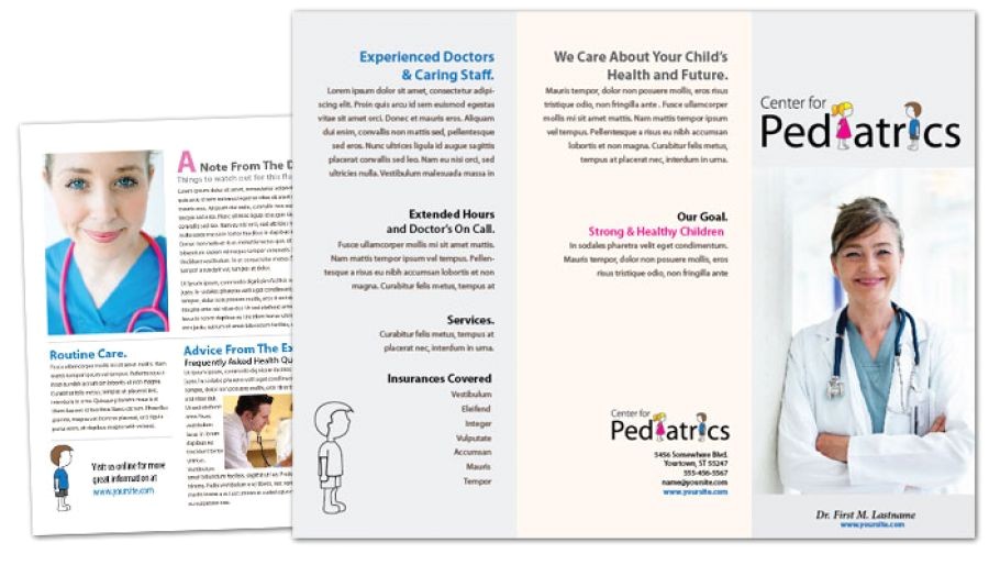 Free Pediatric Brochure Templates 13 Best Photos Of New Doctors Office Pamphlet Template