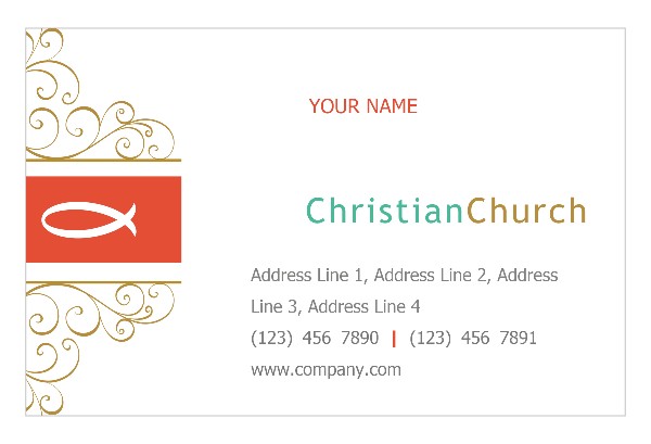 christian buisness cards