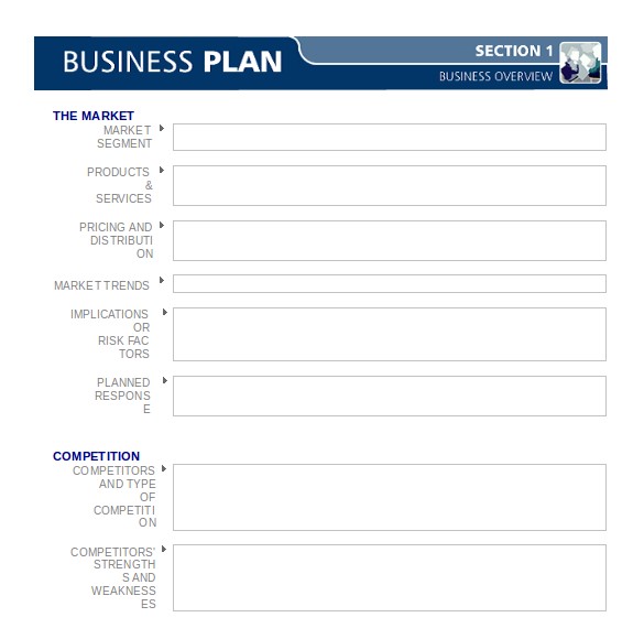 blank business plan template download in word format
