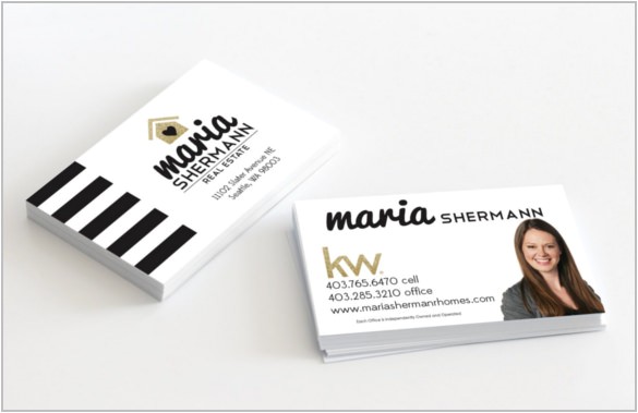 real estate agent business card template