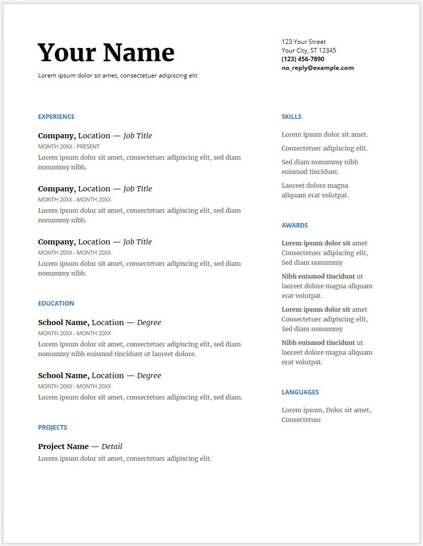 Free Resume Templates Doc 12 Free Minimalist Professional Microsoft Docx and Google