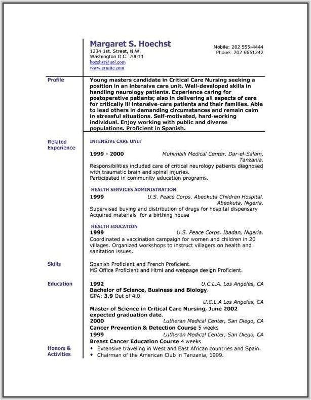 totally free printable resume templates 9494