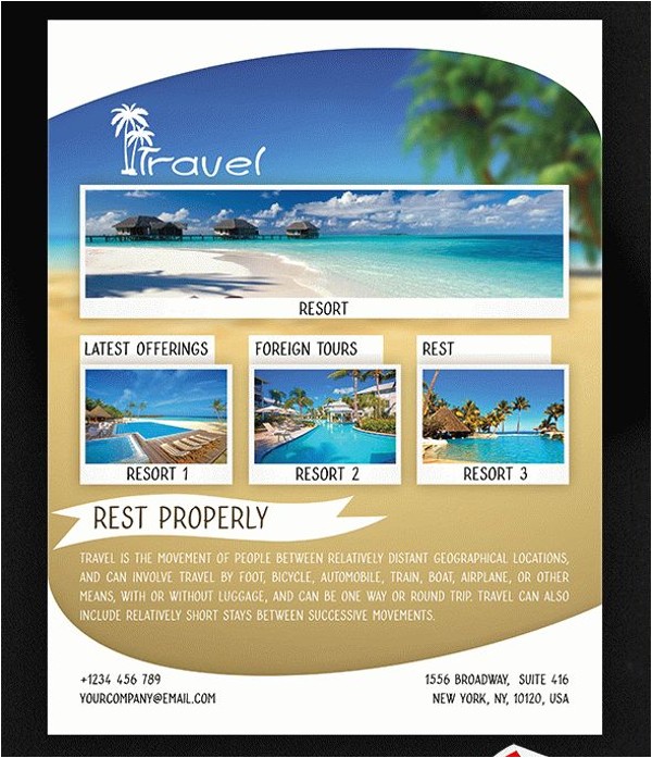 travel flyer design