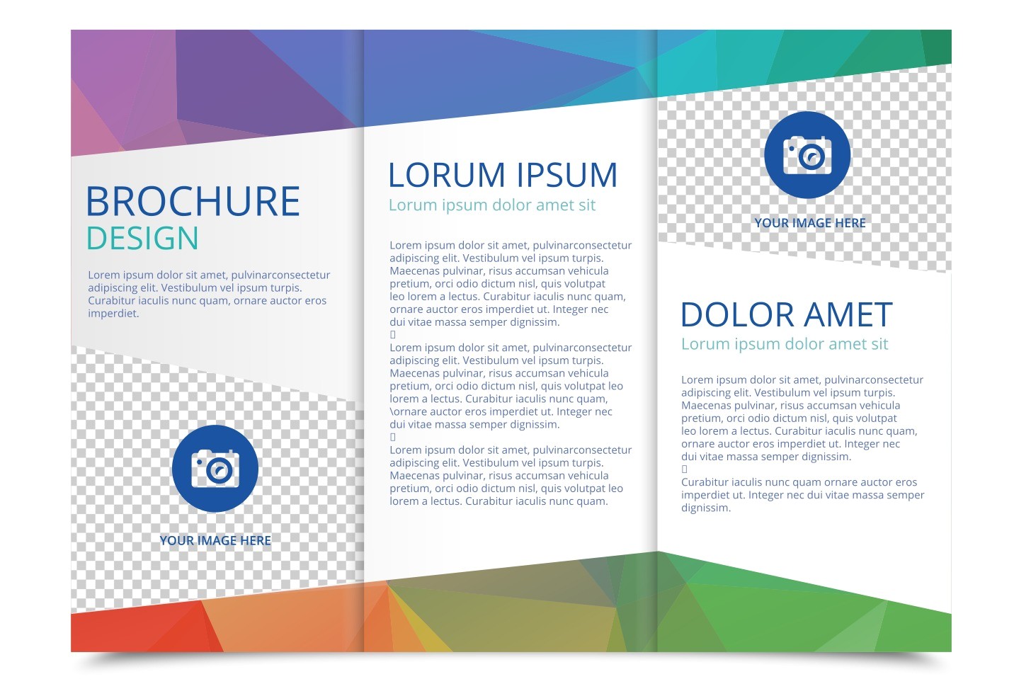 Free Tri Fold Brochure Template Downloads Tri Fold Brochure Vector Template Download Free Vector